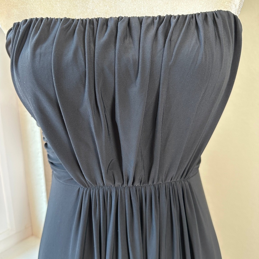 BCBG Paris Black Strapless Maxi Dress Womens 4 Formal Evening Gown Elegant Party - Picture 7 of 9